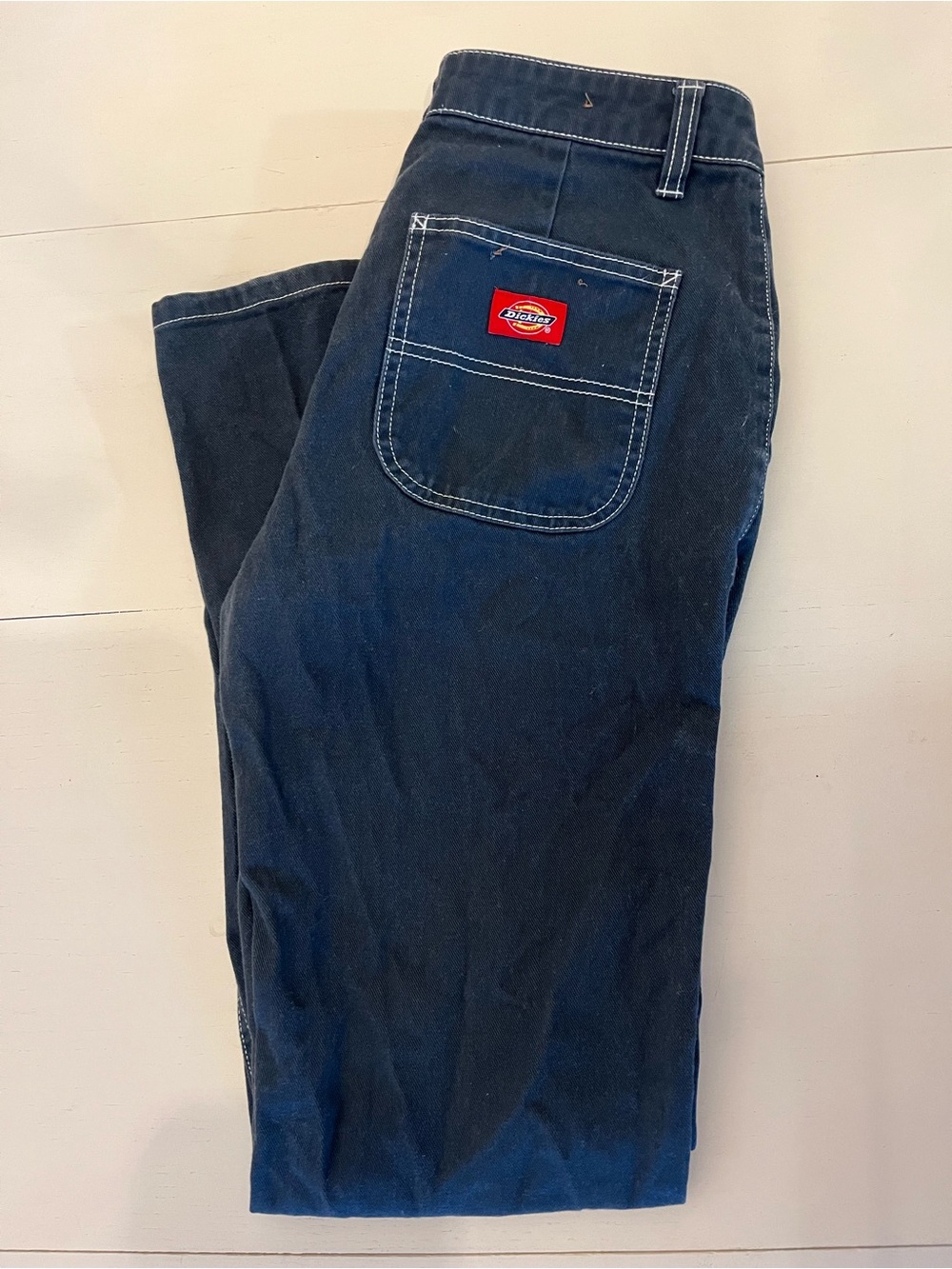 Dickies Contrast Stitch High-Waisted Straight Leg Pants woman Size 1/25" waist